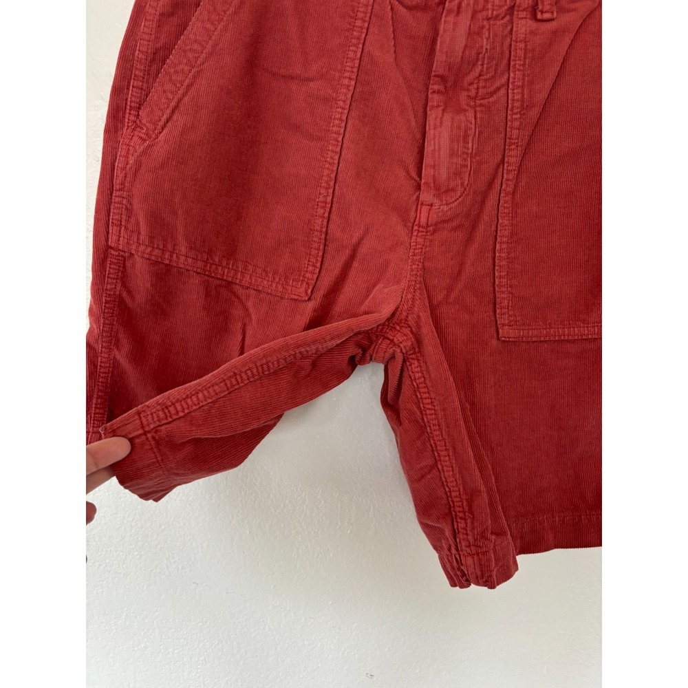 Outerknown Shorts 32 rust Seventyseven Cord Utility 8" Pockets 70s Surf Retro - Picture 5 of 16
